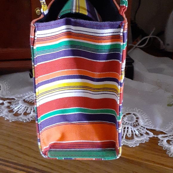 🆕️*NWOT* KATE SPADE FUN BRIGHT COLORS STRIPED BAG - Picture 4 of 8